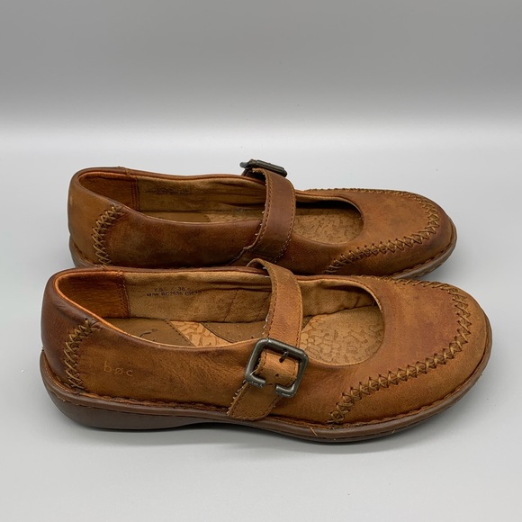 B.O.C. Shoes - B.O.C. Born Concept Brown Leather Mary Jane Shoes